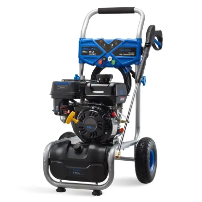 Hidrolavadora a gasolina Efurden de 3500 PSI y 2.3 GPM — Hidrolavadora de alta potencia y uso rudo, con motor de 209 cc y 7 HP, manguera de presión de 25 pies, bomba axial de aluminio, tanque para jabón y 4 boquillas de conexión rápida.