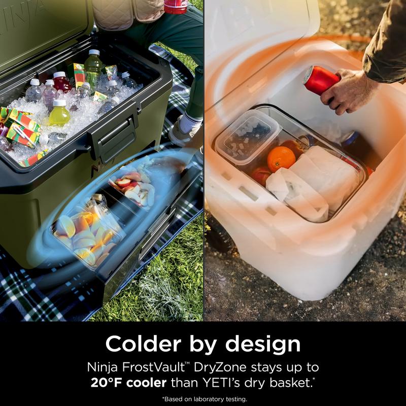 Hielera rígida FrostVault de 50 qt con zona seca fría - FB151