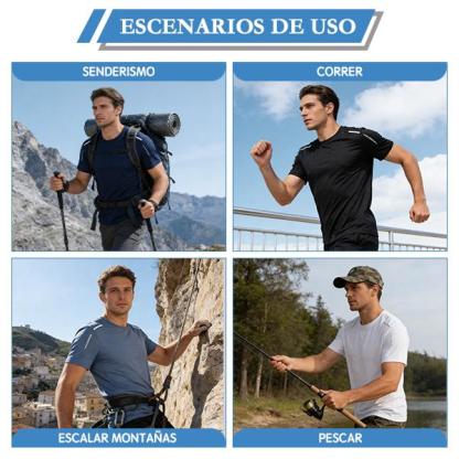 Camisetas de hombre de secado rápido Pack de 5 ranspirable y ligera