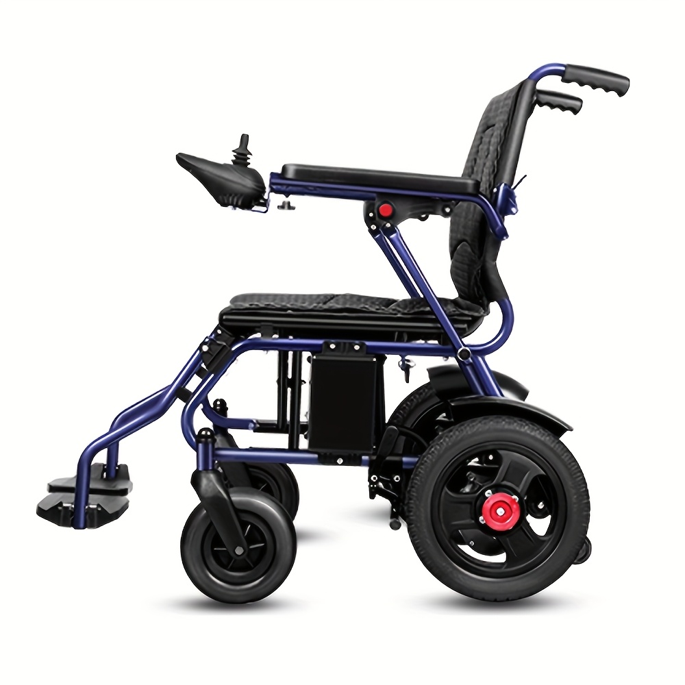 Silla de Ruedas Eléctrica para Adultos 25KG 500W con Motores Dobles, Plegable y Ligera, Silla de Ruedas Motorizada para Personas Mayores con Soporte de 120KG, Silla de Ruedas Todo Terreno, Negra