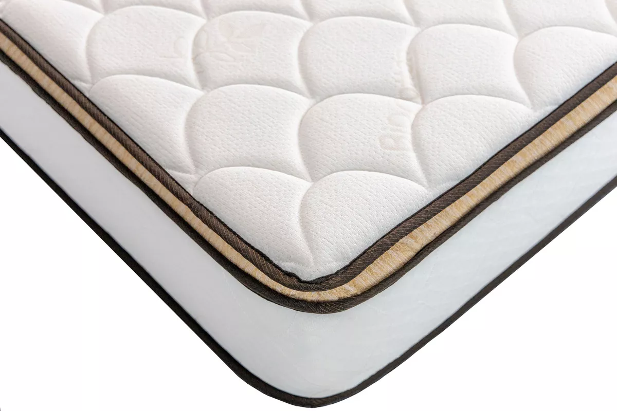 Colchon Queen Size Bio Cotton Memory Foam Bio Mattress Color Blanco-almohada