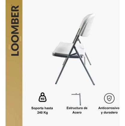 Envío GRATIS Paquete de 8 Sillas Plegables Blanca Color Blanco