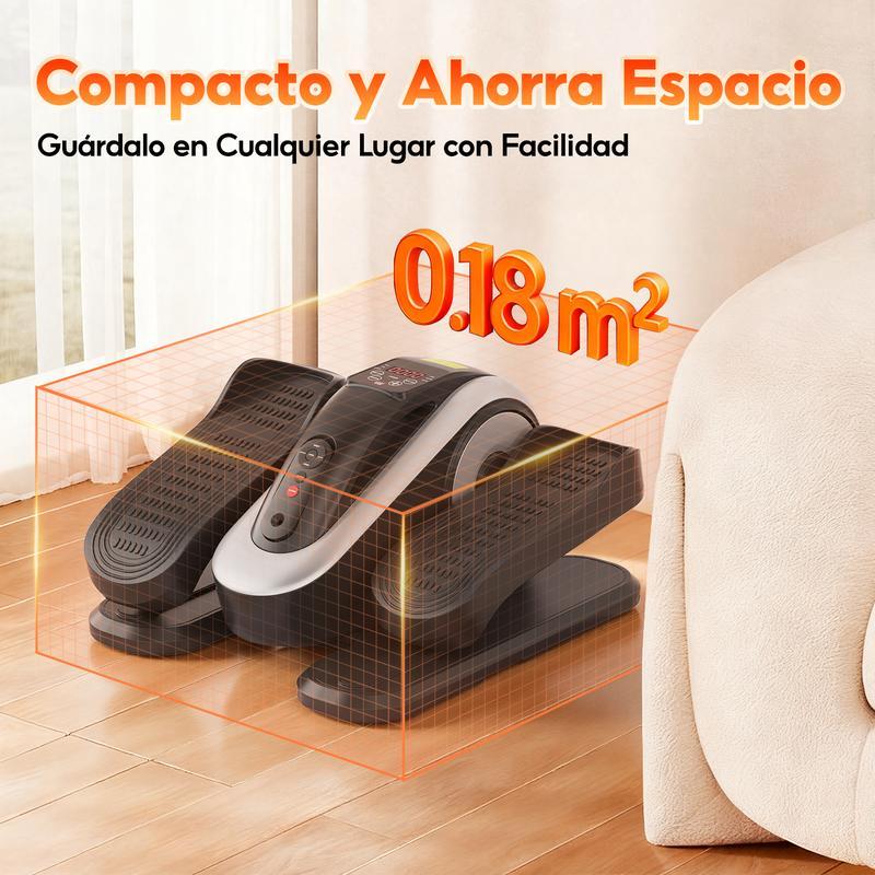 Soarfly Elíptica de Escritorio para Casa  Mini Bicicleta Elíptica Eléctrica Control Remoto Pantalla Alfombra Antideslizante 12 Velocidades Silenciador y Portátil