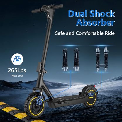 Patinete eléctrico para adultos, neumáticos de 8,5/10/14 pulgadas, velocidad de 19/22 mph, motor de 350W/500W, autonomía de 21-28 millas, patinete eléctrico plegable con doble suspensión.