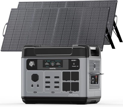 OUKITEL P2001 Plus - Generador solar de 2400 W, estación de energía solar de 2048 Wh (panel solar opcional), carga rápida de 1800 W, estación de energía de emergencia inteligente con control de aplicación para el hogar, campamento, respaldo de batería al 