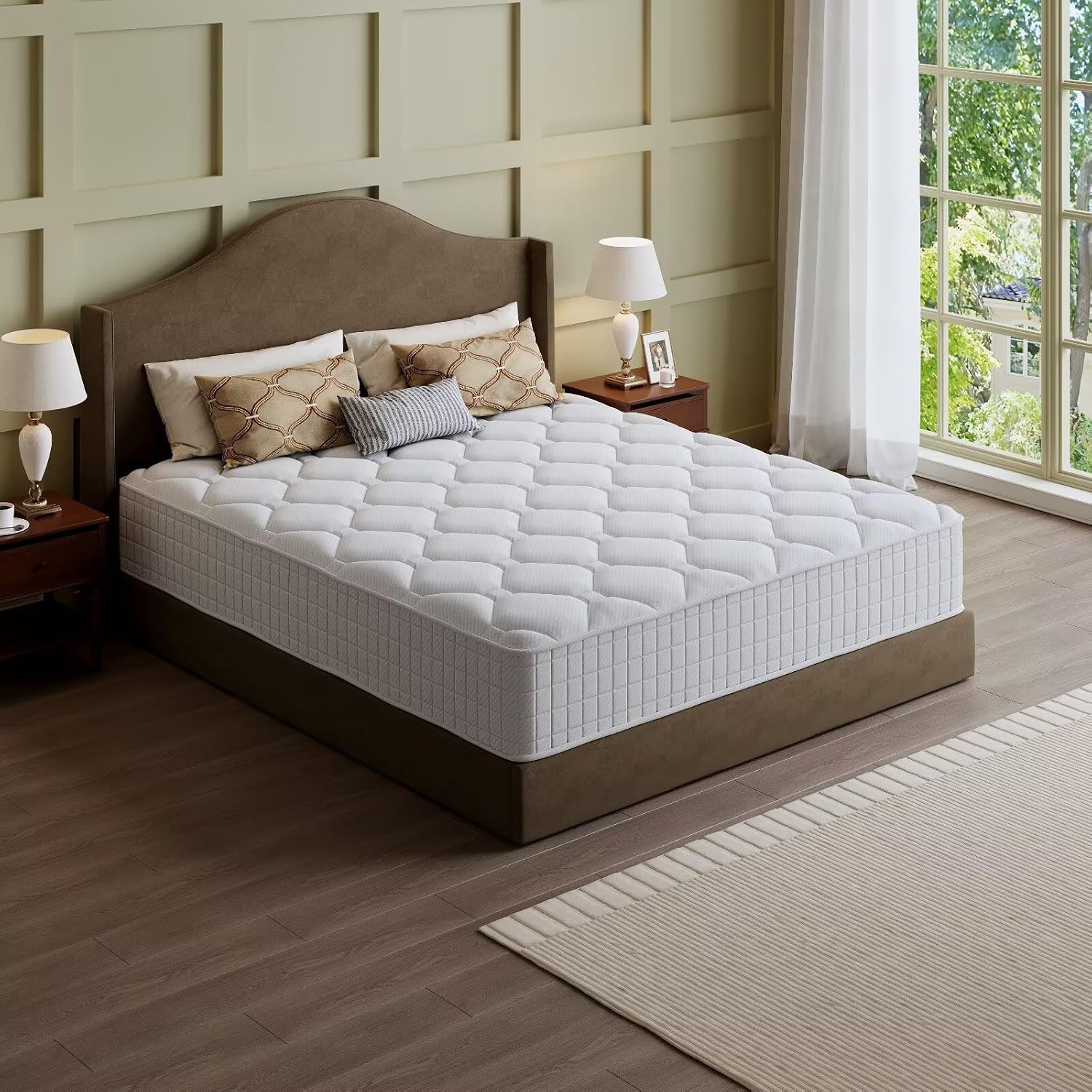 Colchón híbrido de espuma viscoelástica (Certificación CertiPUR-US) | Híbrido | 35 cm |  Eurotop + Pocket Coils + Memory Foam