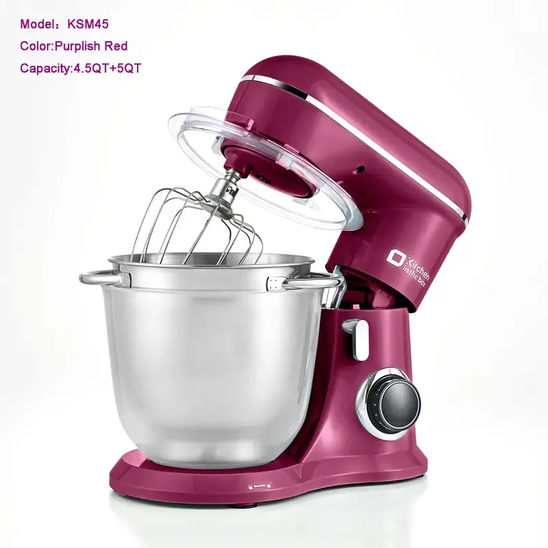 Batidora de pie, batidora eléctrica de cocina de 10 velocidades con cabezal inclinable y tazón de acero inoxidable; batidora para masas y repostería (pan, pasteles y galletas); regalo para la cocina.