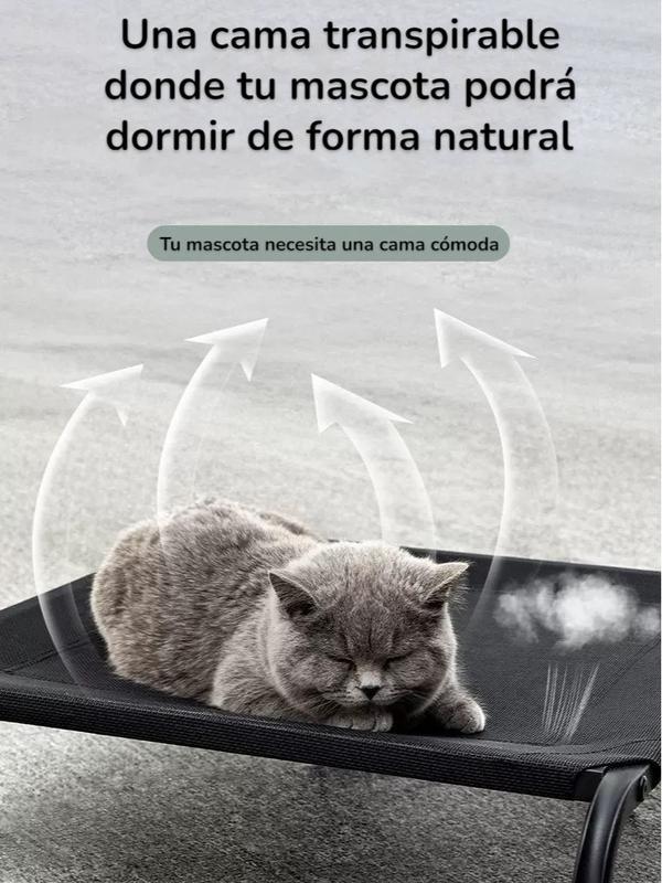 Cama Elevada Para Mascotas Grandes Perros Gatos Transpirable UNAMASCOTA