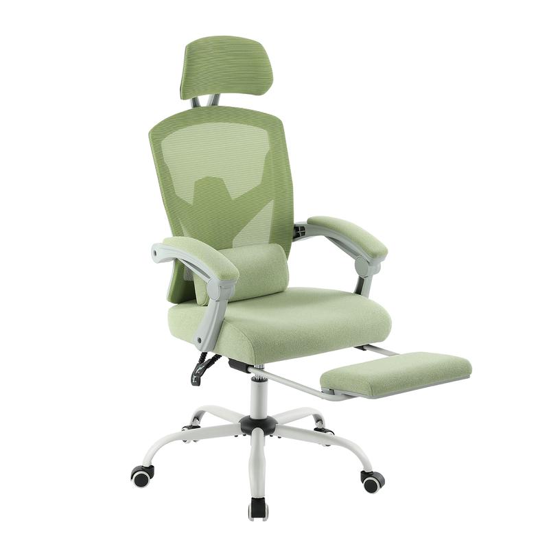 🔥Limited stock Only $29.9 today🎁Ergonomic Office Chair with Foot Rest and Adjustable Headrest, Mesh Swivel Rolling Task Chair