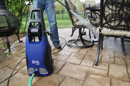 AR Blue Clean AR390SS 2000 PSI - Limpiador eléctrico con Pistola de Spray, Varilla, Manguera DE 76,2 cm y Cable de alimentación DE 88,9 cm, Color Azul, Azul, 1-Paquete