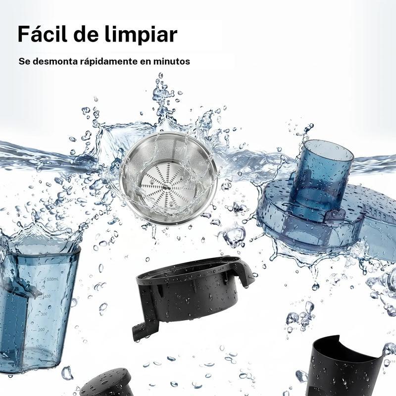 Exprimedor eléctrico Boyuevi de 800 W con jarra para jugo de 30 oz (aprox. 900 ml), licuadora centrífuga multifunción para frutas y verduras, sin BPA, fácil de limpiar, capacidad de 800 ml, diseño compacto, uso doméstico