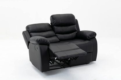 Sillón Midtown Concept Lounge Lounge de 2 secciones tapizado en piel sintética - Marrón - 95 CM X 104 CM X 150 CM