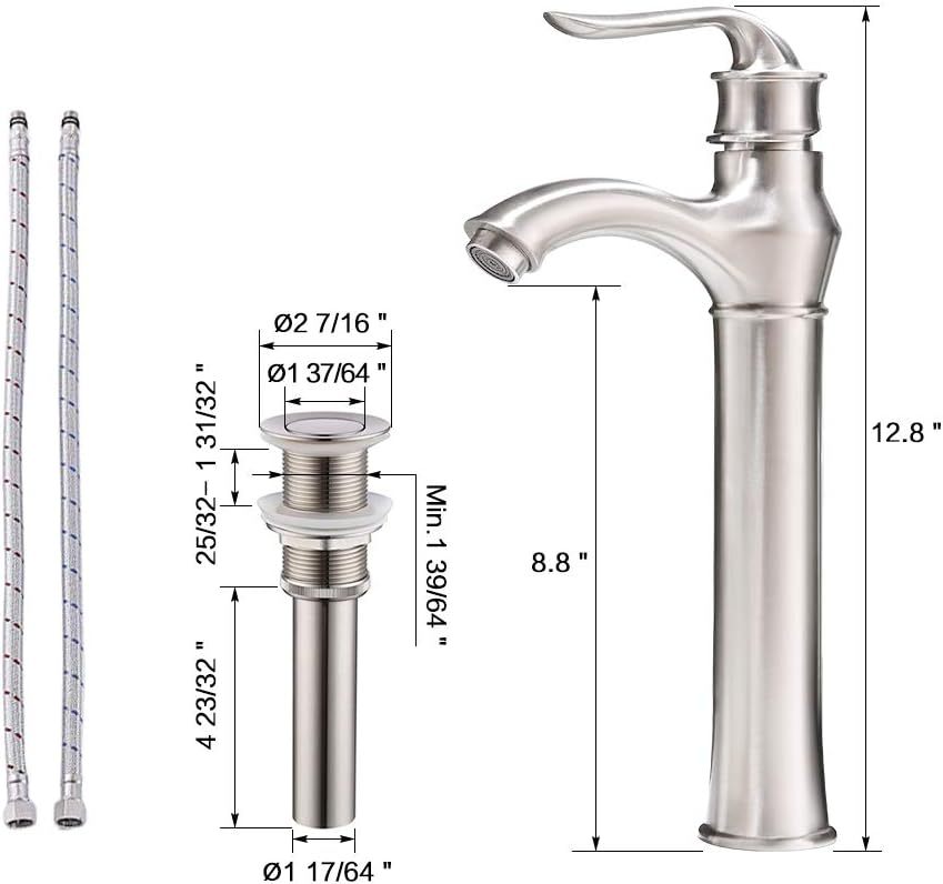 VOKIM - Conjunto de fregadero y llave de baño de 20 x 14 pulgadas, rectángulo moderno sobre el mostrador, porcelana negra, lavabo de cerámica y llave de bronce aceitado