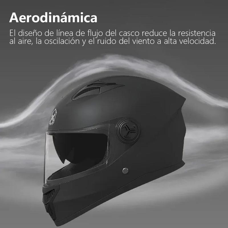 Mica Casco Abatible Moto Deportivo Dot Azul Oscuro Monocolor Certificado Doble Visera Antirrayas Antiruido Ventilación Completa Seguridad Profesional Negro Mate
