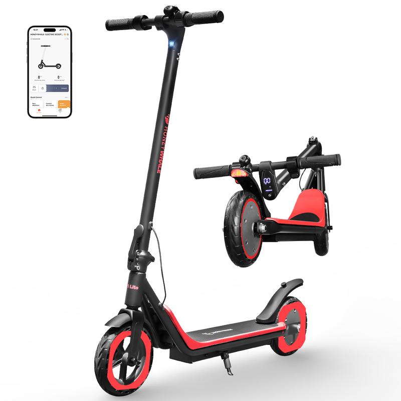 scooter electrico HONEY WHALE M1 LITE 500W 25km/h， 16km autonomia，5.2AH capacidad de bateria，patin electrico con plegable y ligero