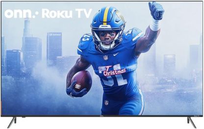 ONN Televisión de 75 Pulgadas Clase 4K UHD (2160P) Pantalla LED | Smart TV | HDR (100044717) | Compatible con Netflix, Hulu, Prime Video | 60 hz | Funciona con Alexa y Asistente Google