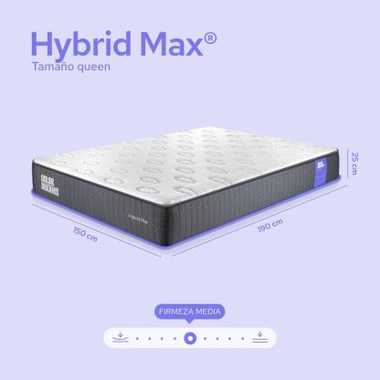 Colchón Color Dreams Max Hybrid | 25 cm | Híbrido | Firmeza Media | en Caja