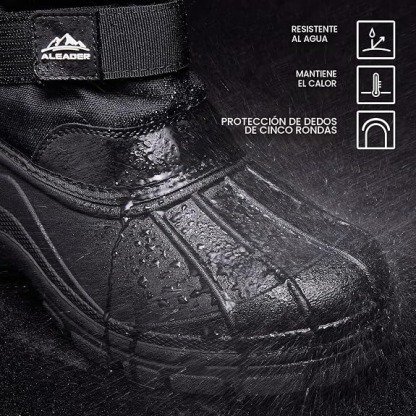 ALEADER Botas impermeables y aisladas para nieve para hombre Botas de invierno con caparazón cálido y cómodo para exterior