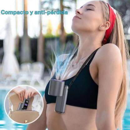 Ventilador turbo portátil de mano, miniventilador personal de alta velocidad con 5 niveles y batería recargable de 4000 mAh; ventilador de mano refrescante para viajes de verano y vacaciones en la playa, ideal como regalo para mujeres y hombres #DESTACADO