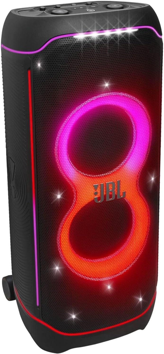 JBL PartyBox Ultimate Bocina Efecto Luz LED, Bluetooth, 1100 W de Potencia, Resistente al Agua IPX4 - Negro