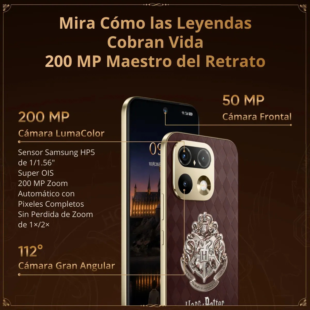 Celular realme 16 Pro 5G 12GB 256GB Edición Harry Potter