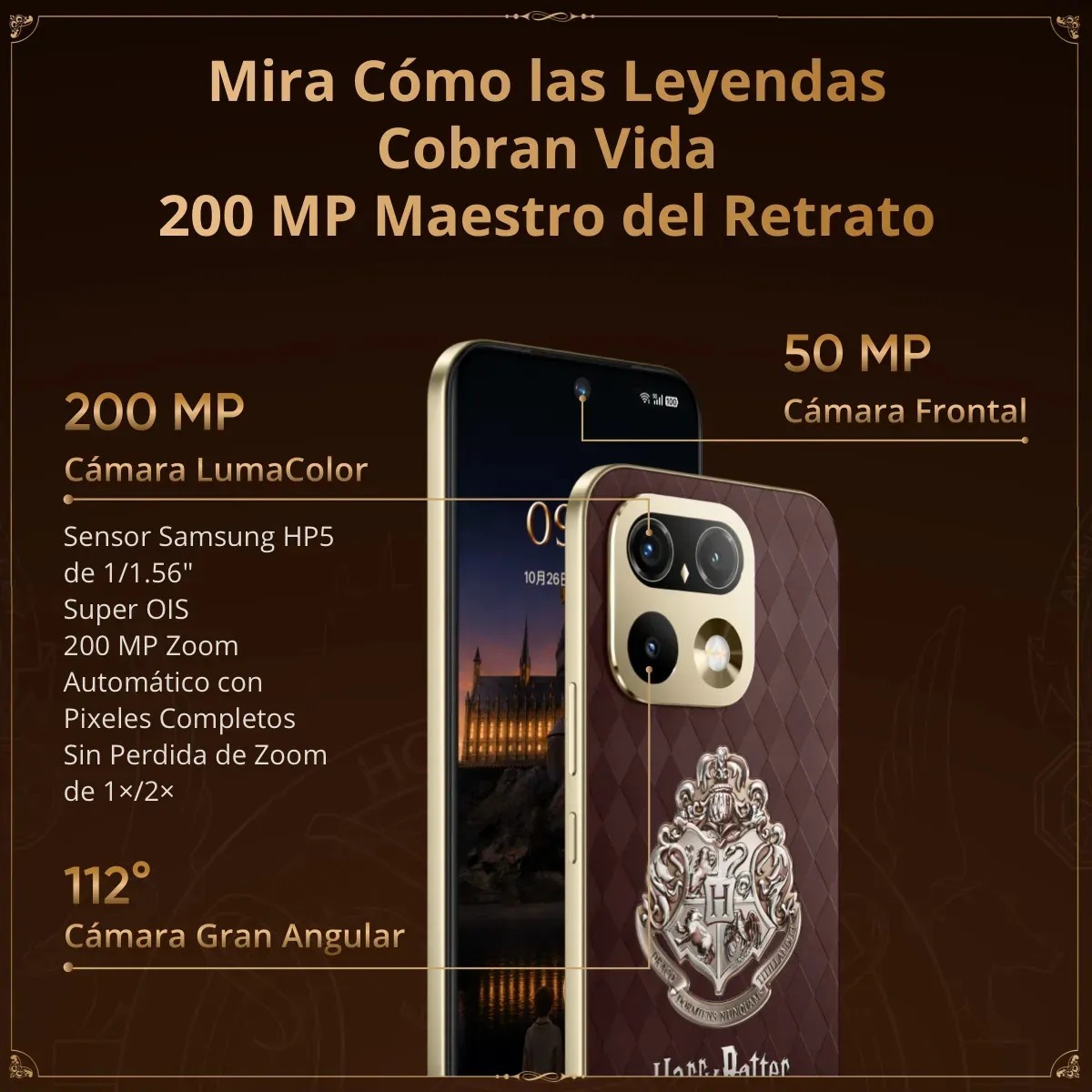 Celular realme 16 Pro 5G 12GB 256GB Edición Harry Potter