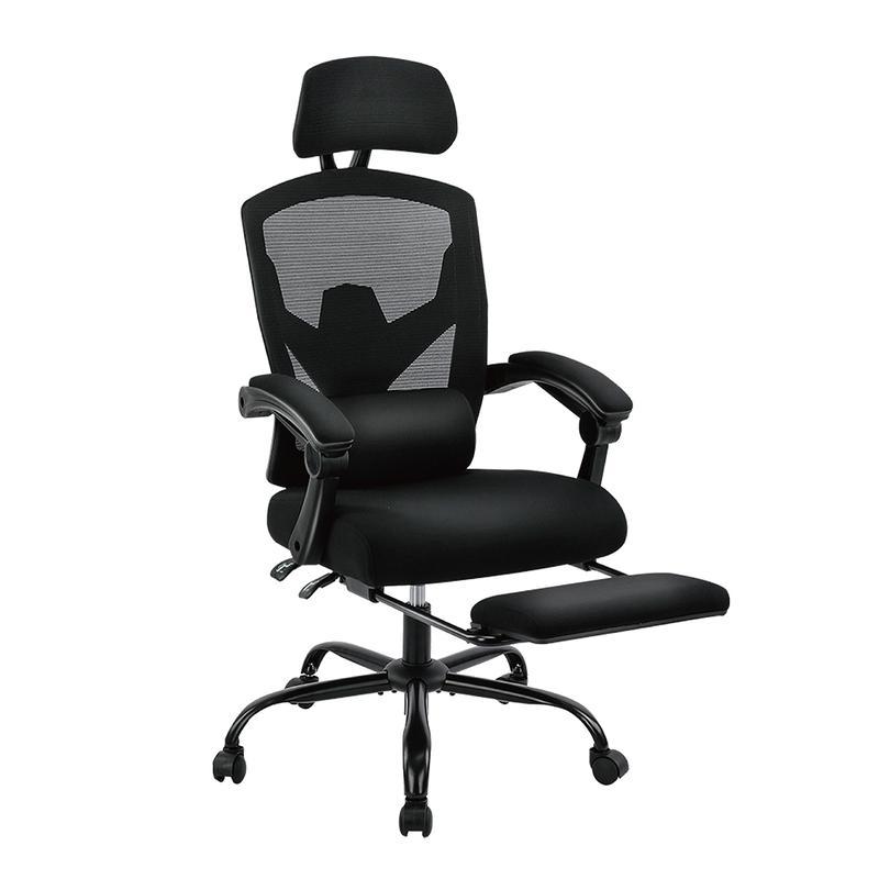 🔥Limited stock Only $29.9 today🎁Ergonomic Office Chair with Foot Rest and Adjustable Headrest, Mesh Swivel Rolling Task Chair