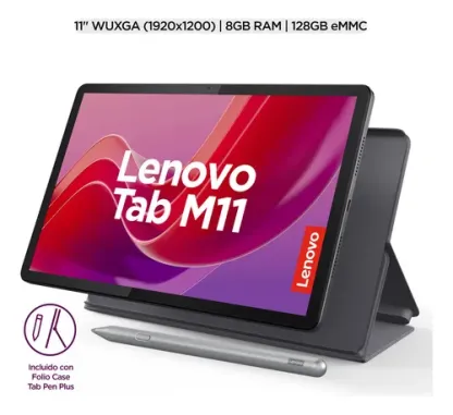 Tablet Lenovo M11 8gb + 128 Gb + Funda + Pluma