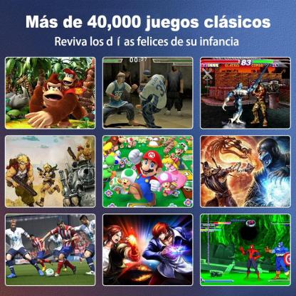 edición 2026 de la última consola retro inalámbrica MAX con 128 GB de almacenamiento, más de 40000 juegos preinstalados y salida de televisión 4K HDMI, es el regalo perfecto para estas fiestas.