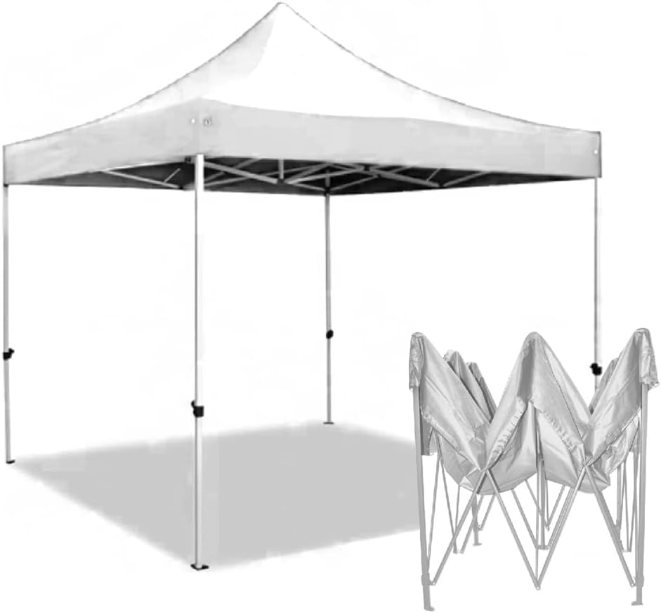 CUORY Carpa Toldo 3x3 Reforzado Plegable Impermeable | Facil Armado Y Transporte Jardín Casa Exterior Uso Rudo Acero Lona | Blanco-Juego combinado de destornilladores