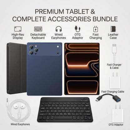 Tablet 10.1\" Android 15 Rendimiento Fluido | Octa-Core | 16GB+256GB | Pantalla HD | 10000mAh | WiFi 5G | Accesorios Incluidos
