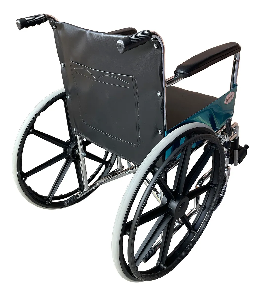 Silla De Ruedas Speedy SP7500 Con Cómodo Integrado Color Negro Y Plata