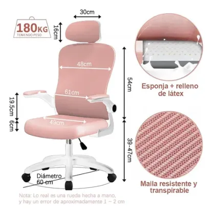Silla Oficina Con Respaldo Y Giro Regulable Silla Ejecutiva