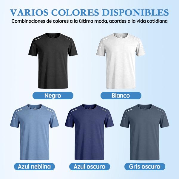 Camisetas de hombre de secado rápido Pack de 5 ranspirable y ligera