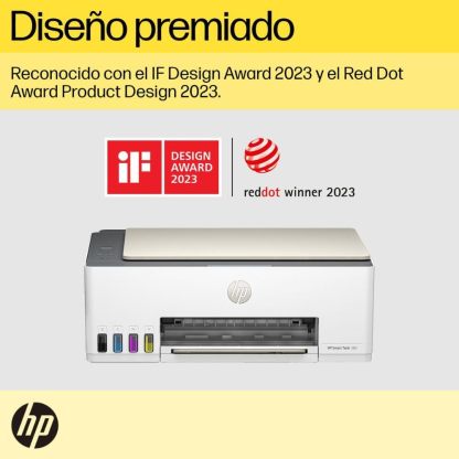 HP Impresora Multifuncional Smart Tank 580, Tinta Continua, Color, Wi-Fi, Dúplex (Doble Cara) Manual, Impresión Desde Smart App, 2 años de Garantía (1F3Y2A)
