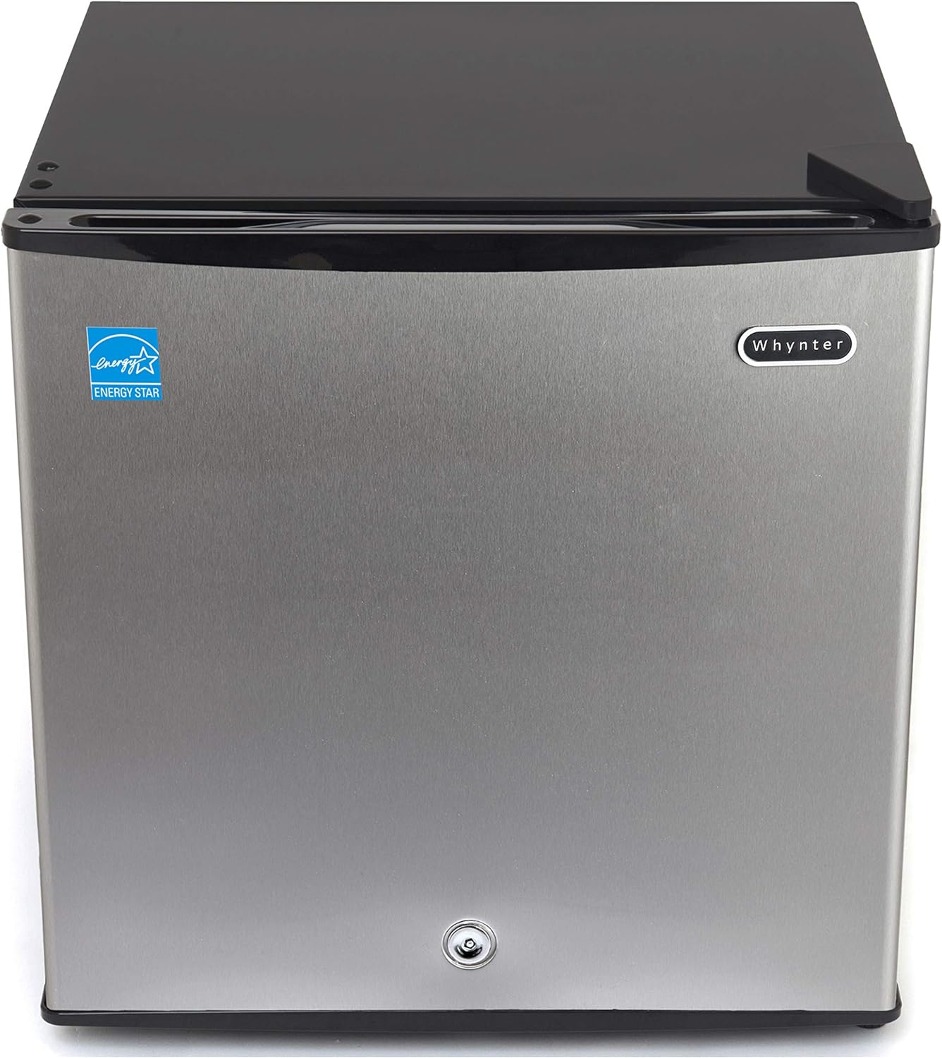 Whynter CUF-110B Energy Star Congelador vertical de 1.1 pies cúbicos con cerradura, negro