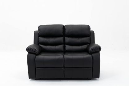 Sillón Midtown Concept Lounge Lounge de 2 secciones tapizado en piel sintética - Marrón - 95 CM X 104 CM X 150 CM