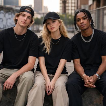 PAQUETE 3 PLAYERAS urban style-casual-camisetas negro y distintos colores
