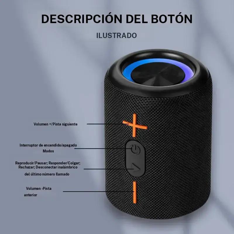 Altavoz Bluetooth EOWULFROST, sistema de sonido inalámbrico 2 en 1, alta potencia de 20 W, 24 horas de autonomía, ideal para uso en interiores y exteriores.