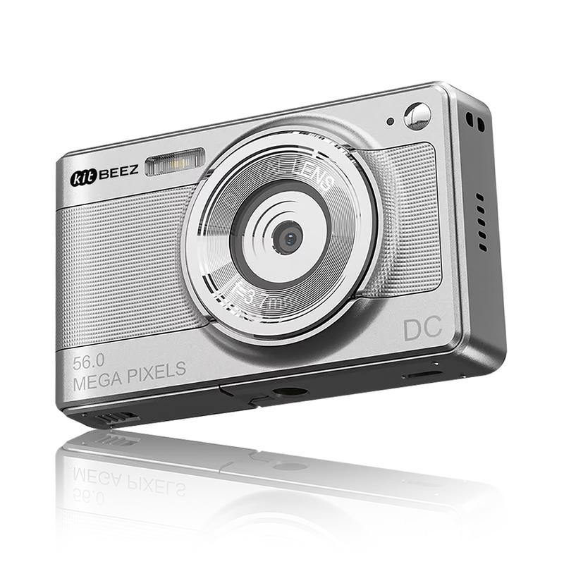 Kitbeez Cámara CCD retro  KC-2: 56 MP, video 4K, zoom 8X, 32 GB de memoria incluida