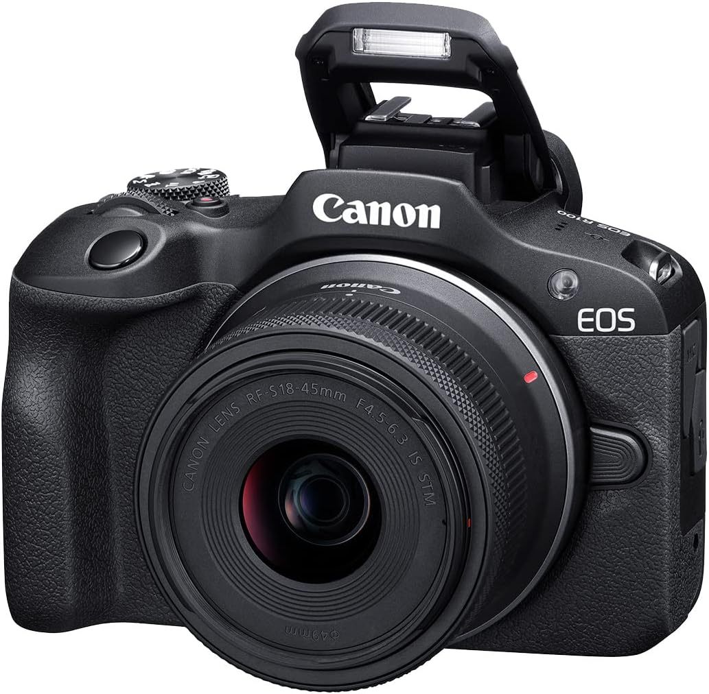 Canon Cámara Mirrorless R100 RF-S 18-45mm F4.5-6.3 IS STM