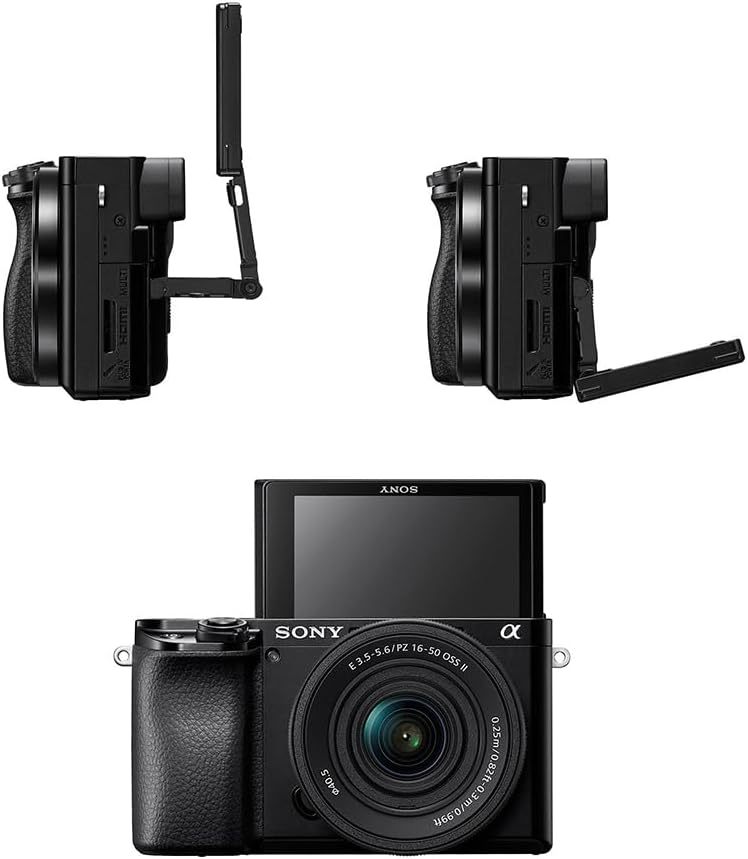 Sony Cámara Alpha 6400 APS-C con Nuevo Lente Zoom 16-50mm Versión 2 con autoenfoque más rápido, Ligero y silencioso
