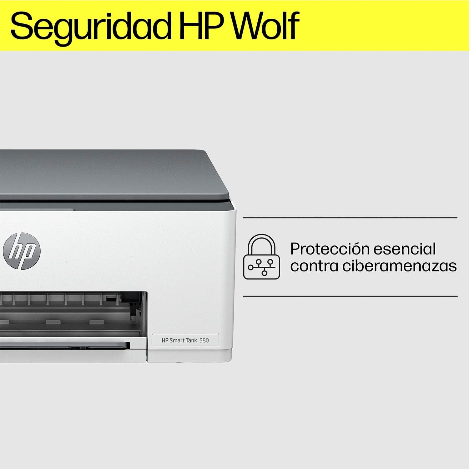 HP Impresora Multifuncional Smart Tank 580, Tinta Continua, Color, Wi-Fi, Dúplex (Doble Cara) Manual, Impresión Desde Smart App, 2 años de Garantía (1F3Y2A)