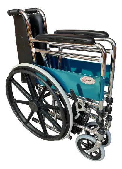 Silla De Ruedas Speedy SP7500 Con Cómodo Integrado Color Negro Y Plata