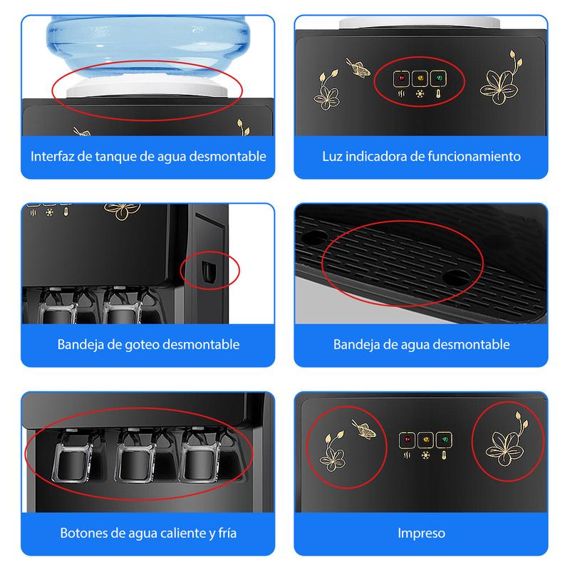 Dispensador De Agua Portátil Eléctrico Frío,templado,calient