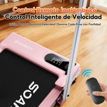 Caminadora Eléctrica con Pasamanos para Casa y Oficina, Cinta de Correr Plegable con Motor 3.5 HP y Control Remoto