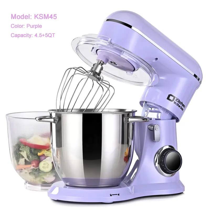 Batidora de pie, batidora eléctrica de cocina de 10 velocidades con cabezal inclinable y tazón de acero inoxidable; batidora para masas y repostería (pan, pasteles y galletas); regalo para la cocina.