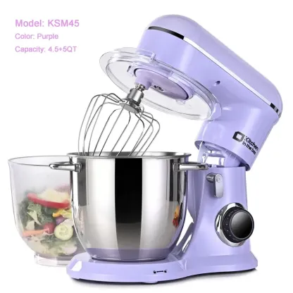 Batidora de pie, batidora eléctrica de cocina de 10 velocidades con cabezal inclinable y tazón de acero inoxidable; batidora para masas y repostería (pan, pasteles y galletas); regalo para la cocina.