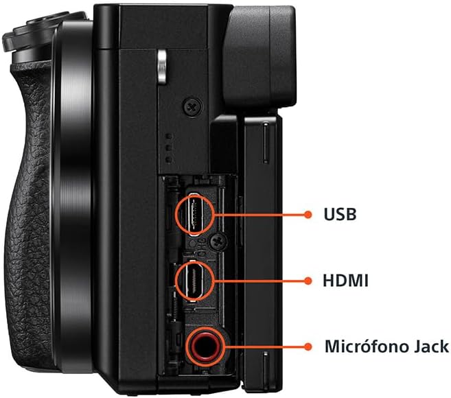 Sony Cámara Alpha 6400 APS-C con Nuevo Lente Zoom 16-50mm Versión 2 con autoenfoque más rápido, Ligero y silencioso