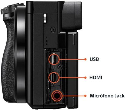 Sony Cámara Alpha 6400 APS-C con Nuevo Lente Zoom 16-50mm Versión 2 con autoenfoque más rápido, Ligero y silencioso